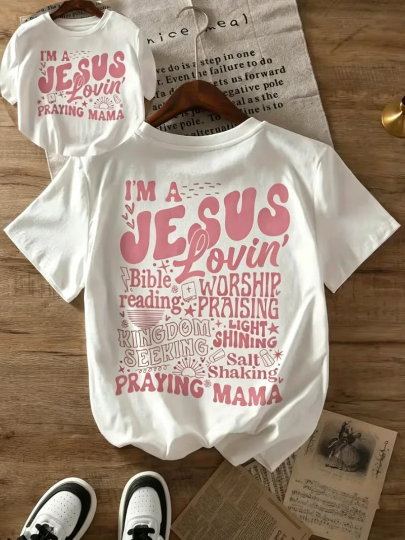 Jesus Lovin' Praying Mama Christian T-Shirt