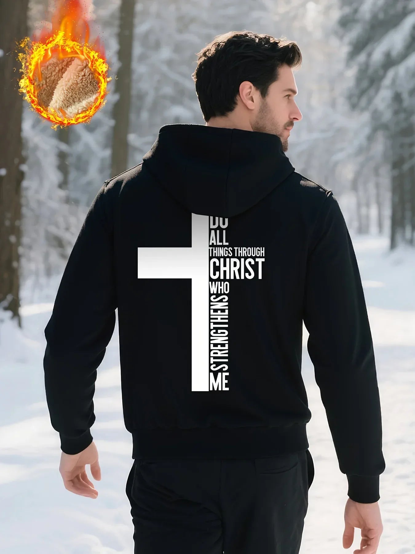Men's Fleece-Lined Hooded Jacket - God Cloth