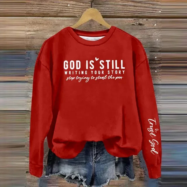Christian Print Sweatshirt