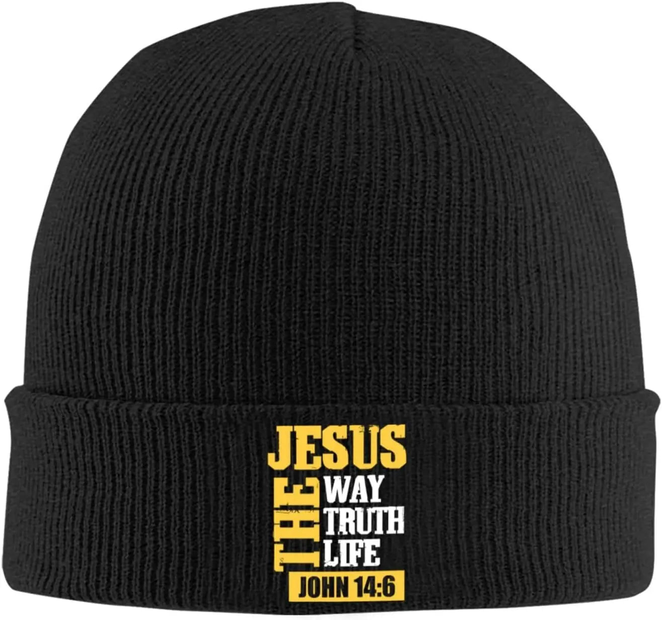 Navy Jesus The Way Truth Life Beanie