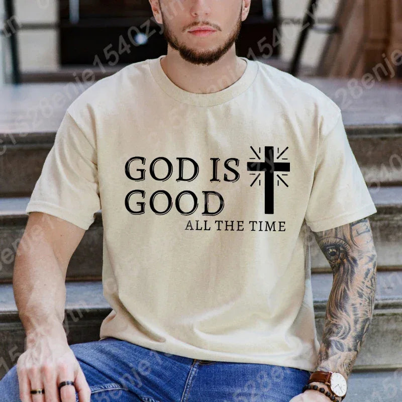 God Is Good All The Time Graphic T-Shirt - God Cloth