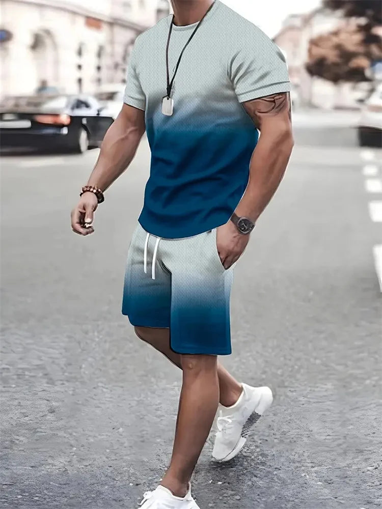 Men’s Faith Cross T-Shirt & Shorts Set – 2-Piece Christian Summer Outfit | God Cloth