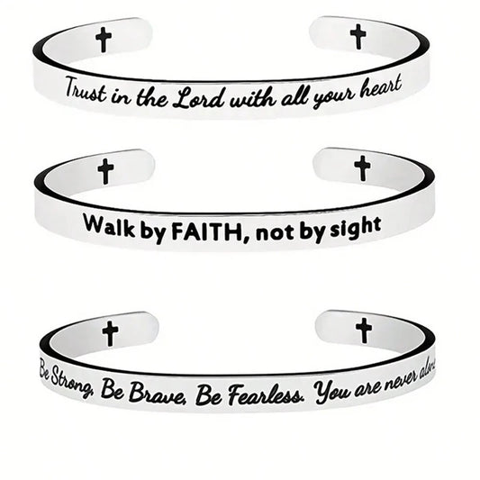 Scripture Open Cuff Bracelet