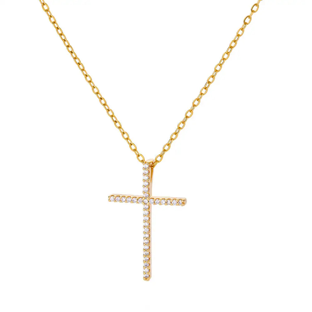 Zircon Cross Necklaces