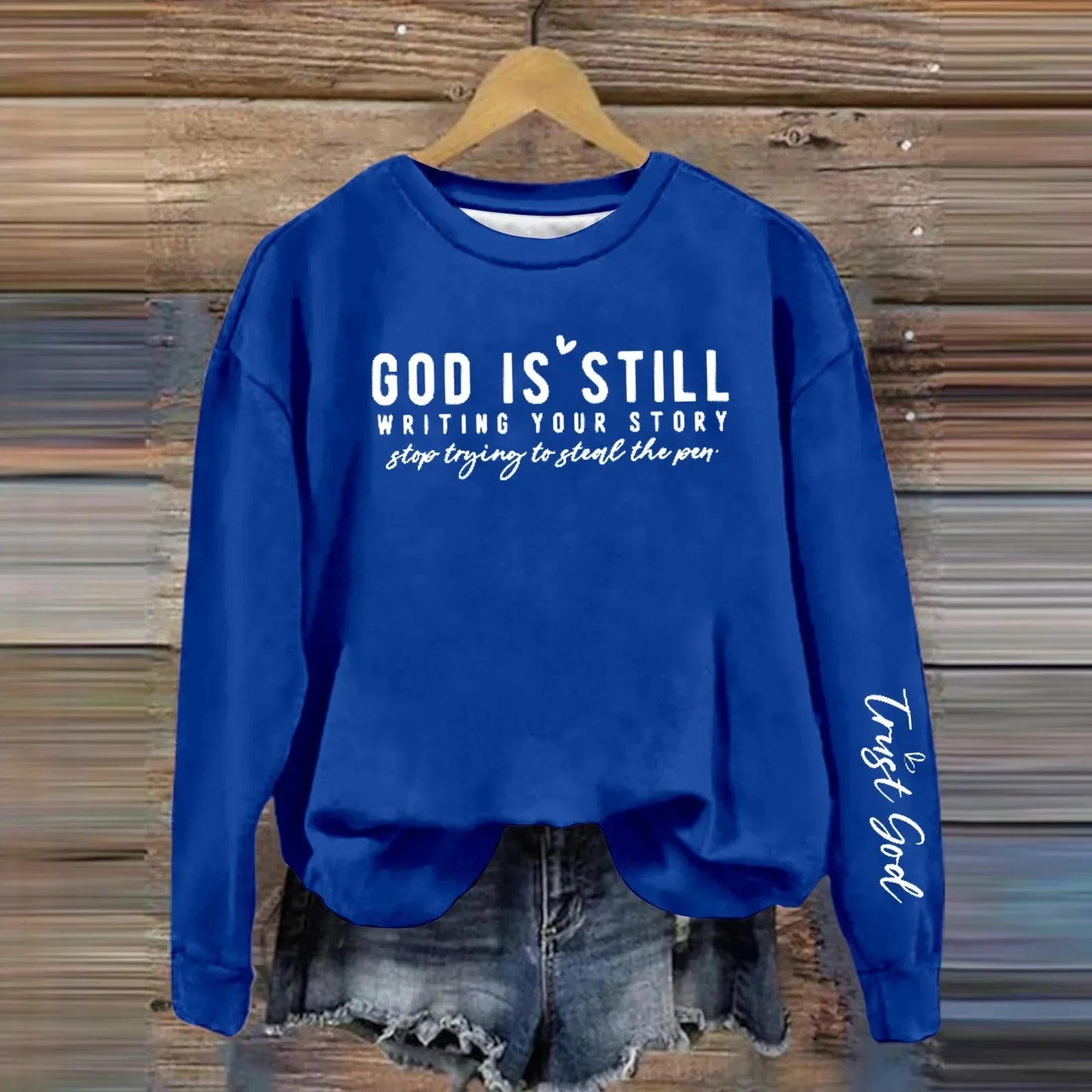 Christian Print Sweatshirt
