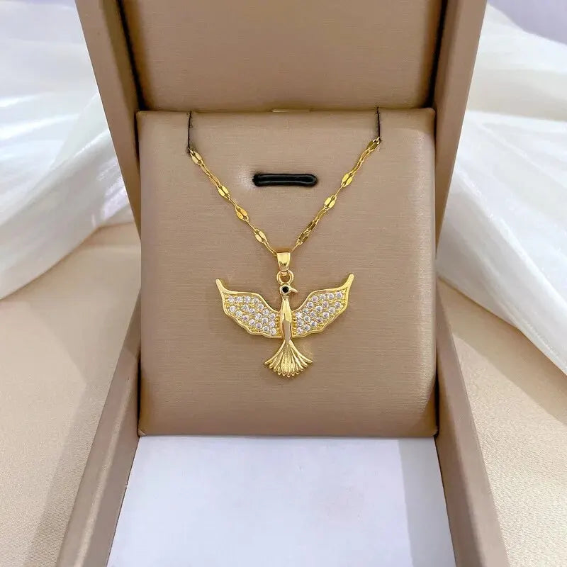 CZ Phoenix Necklaces