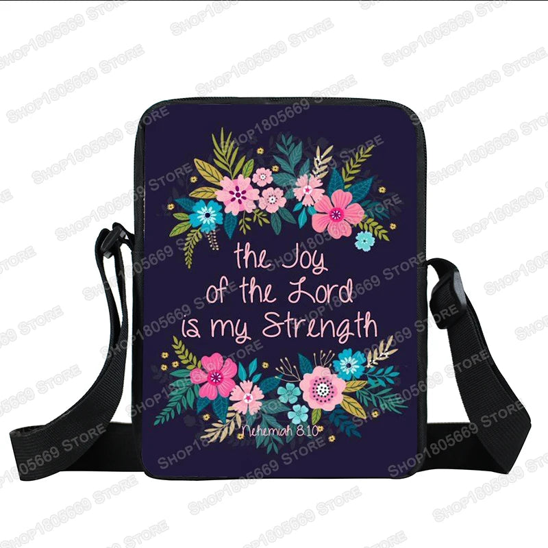 Christian Bible Verse Messenger Bag