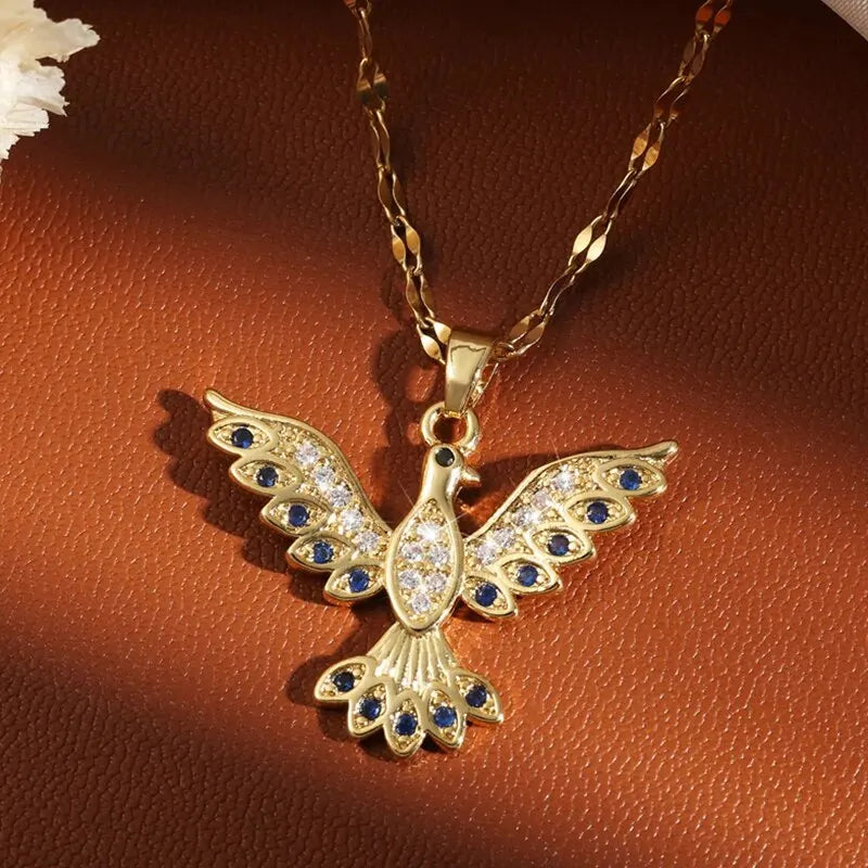 CZ Phoenix Necklaces