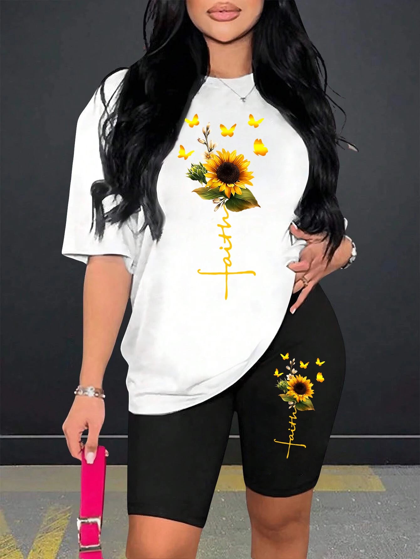 Sunflower Faith Shorts Set