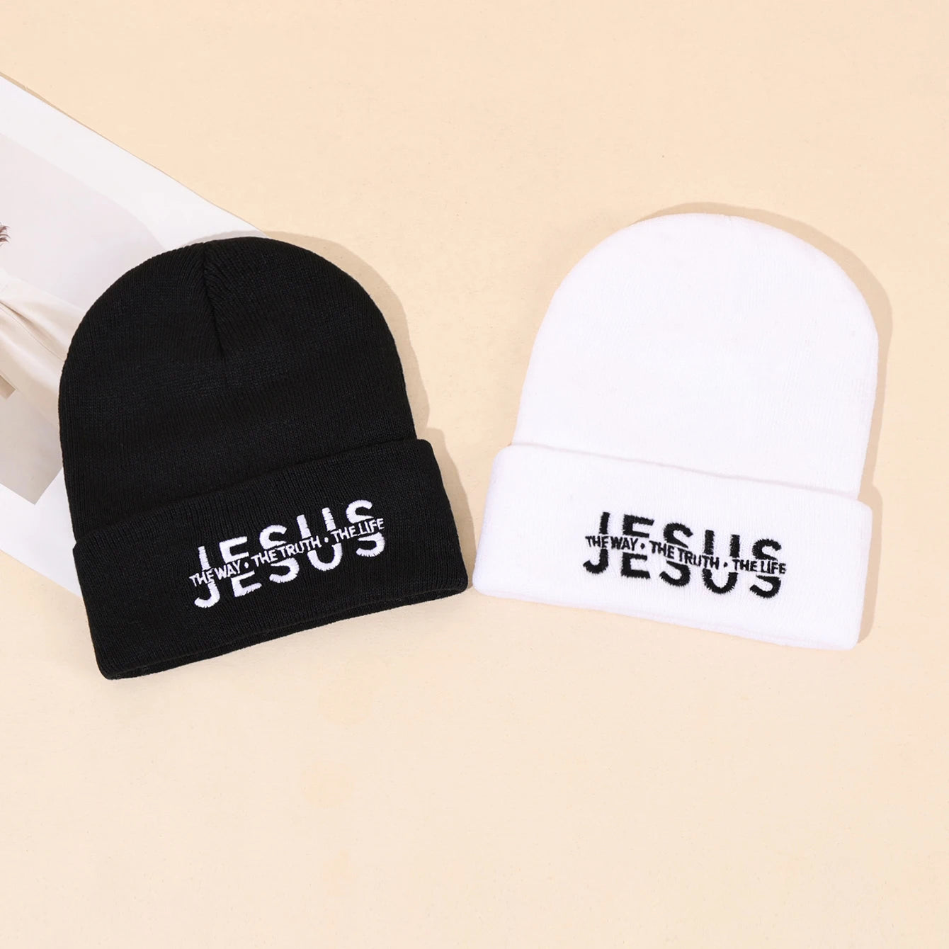 Jesus Is Embroidered Beanie