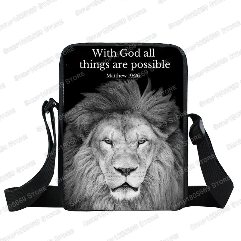Christian Bible Verse Messenger Bag