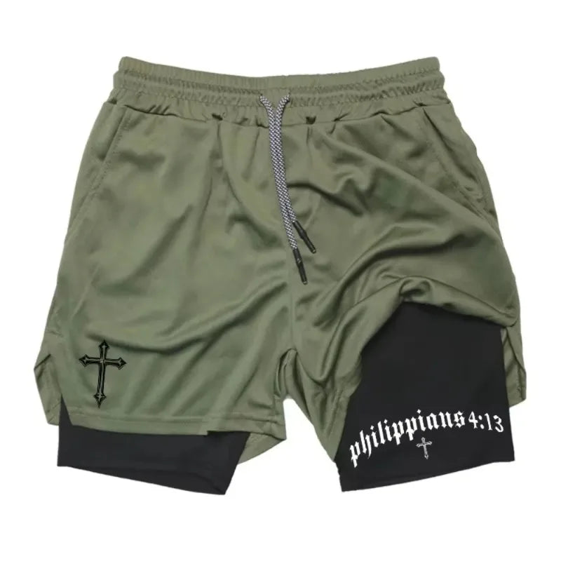 Double-Layer 2-in-1 Quick-Dry Shorts