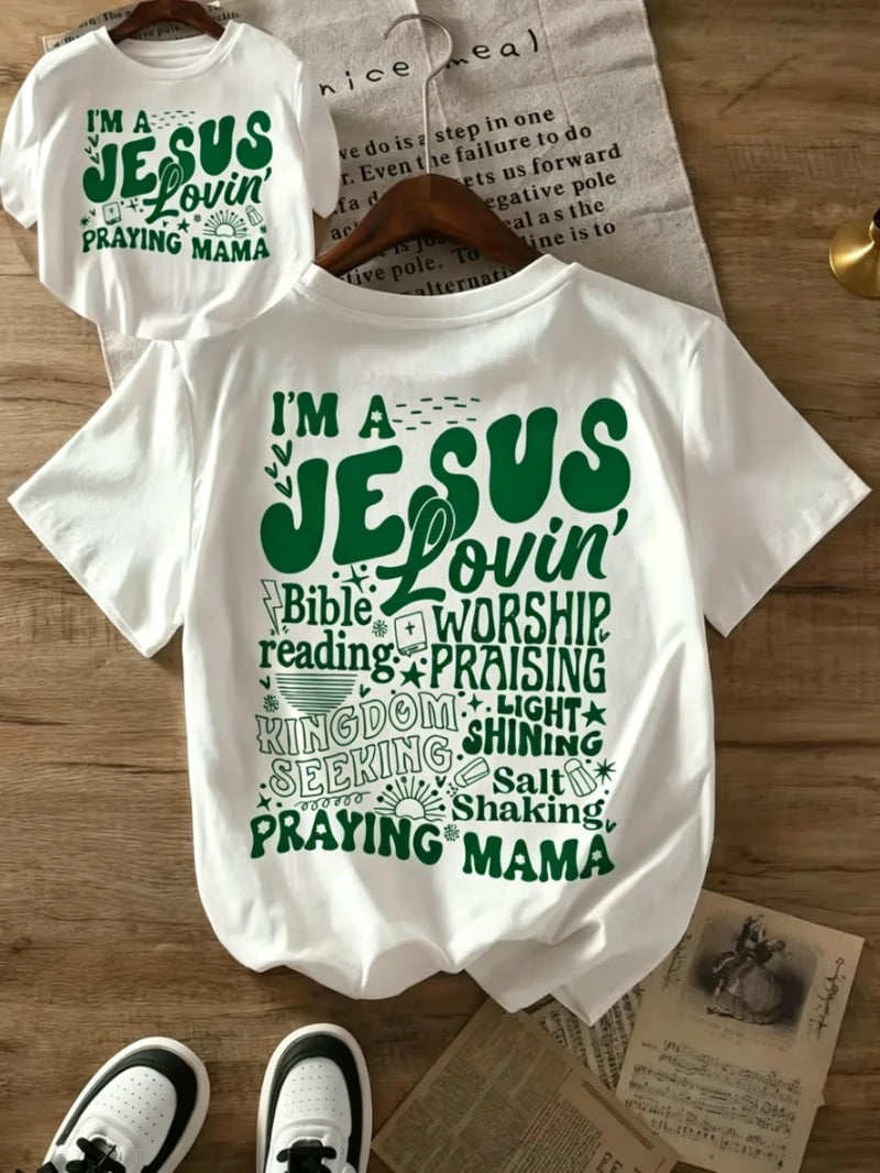 Jesus Lovin' Praying Mama Christian T-Shirt