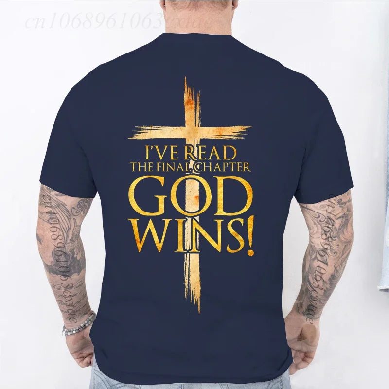 God Wins Christian Faith T-Shirt