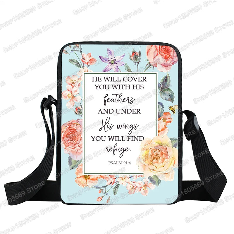 Christian Bible Verse Messenger Bag