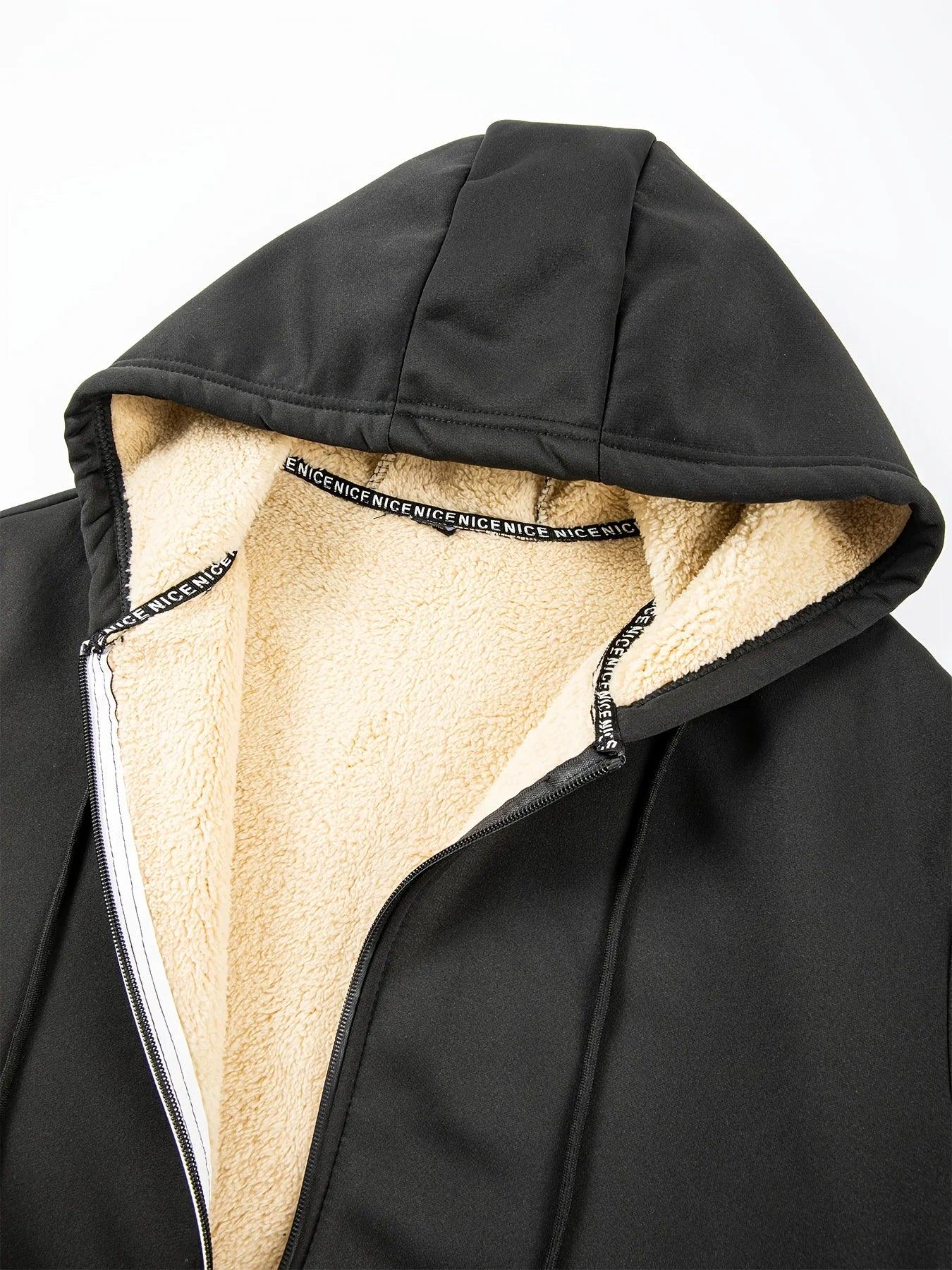 Men's Fleece-Lined Hooded Jacket - God Cloth