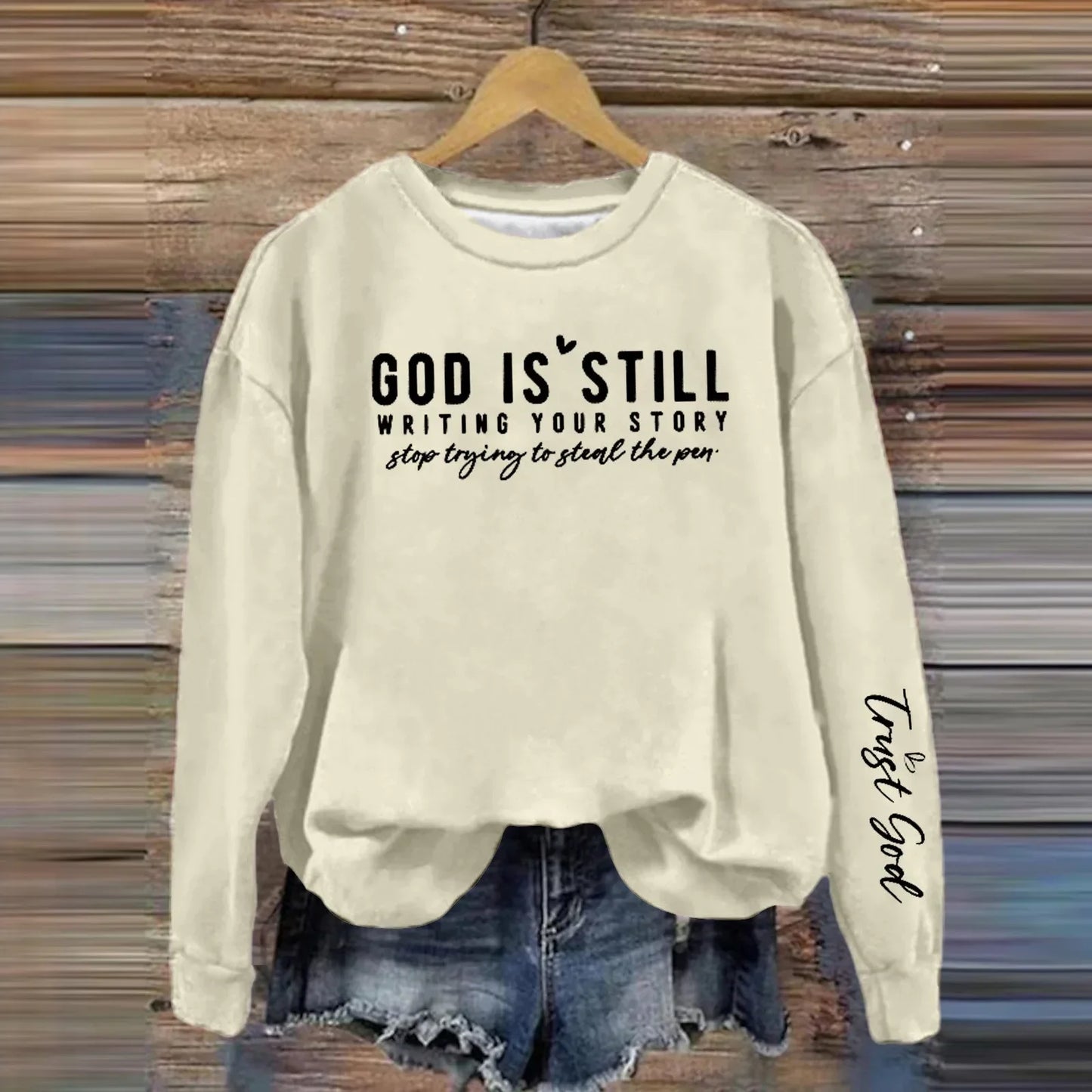Christian Print Sweatshirt