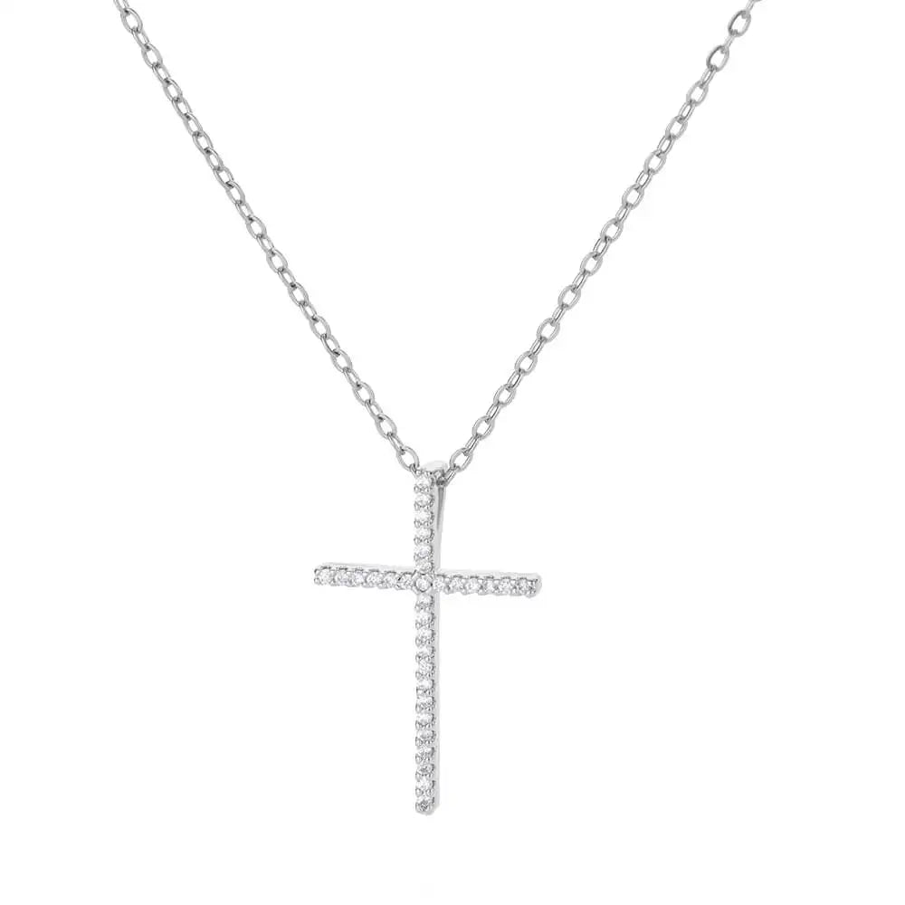 Zircon Cross Necklaces