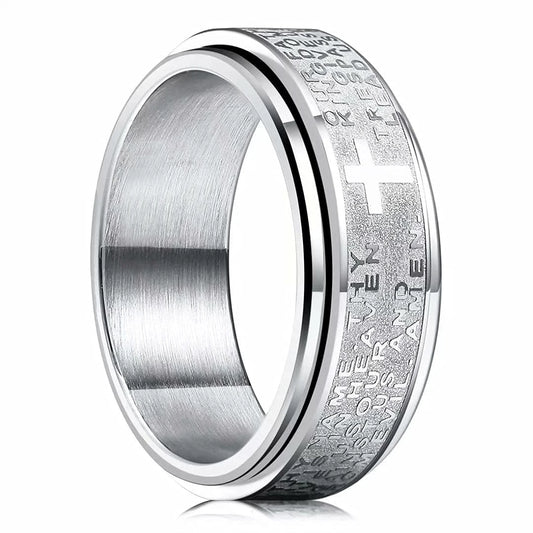 Stainless Steel Christian Cross Rings