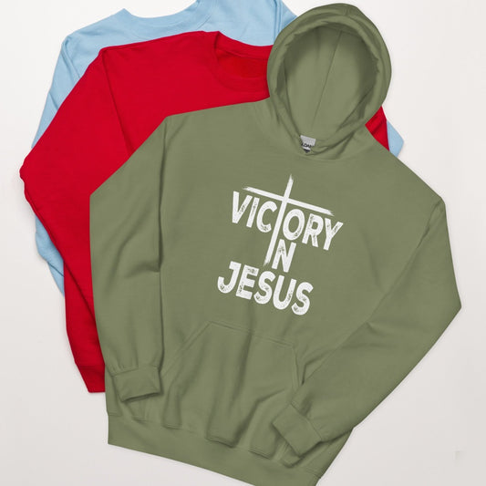 Victory In Jesus Unisex Hoodie