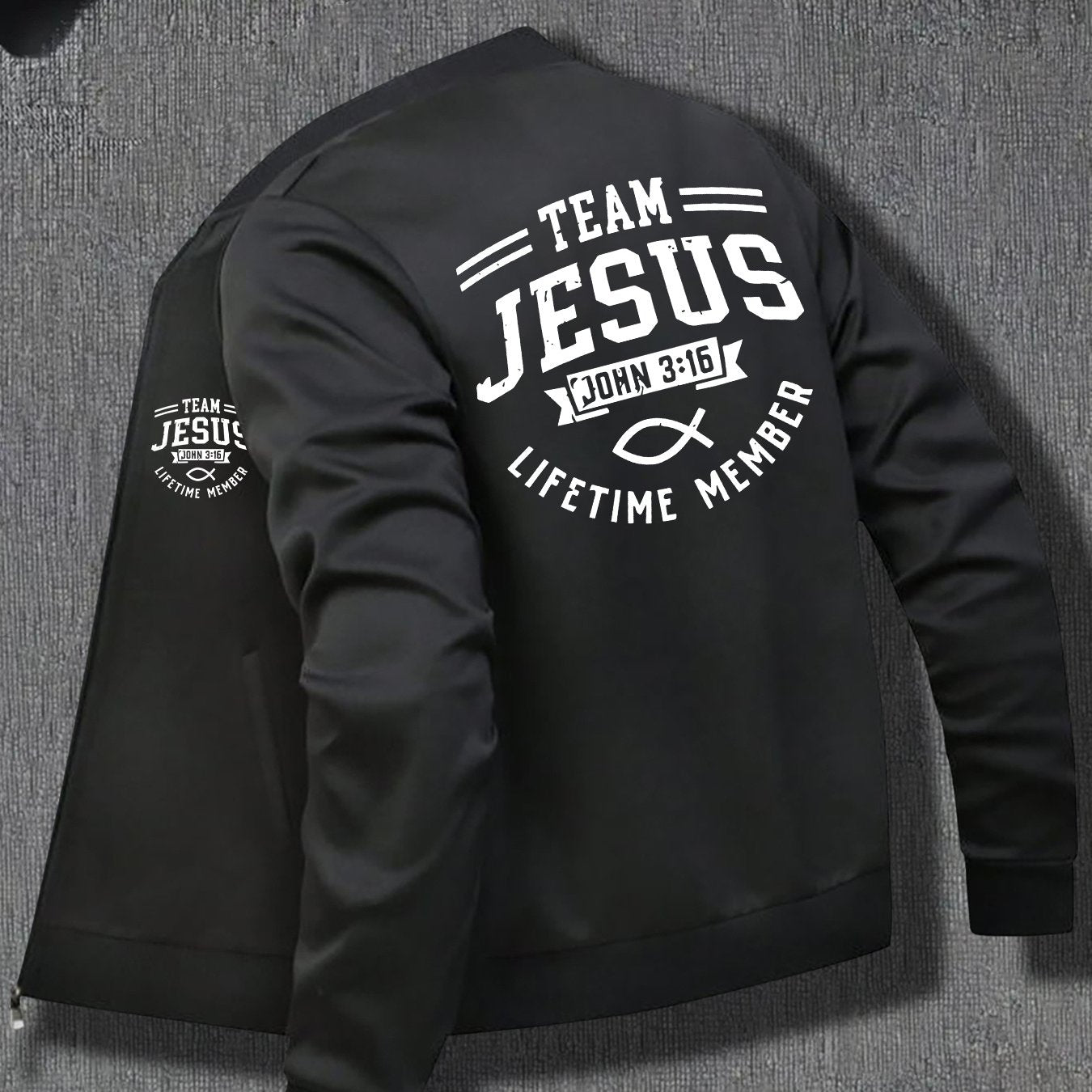 Men's Team Jesus Zip-Up Jacket