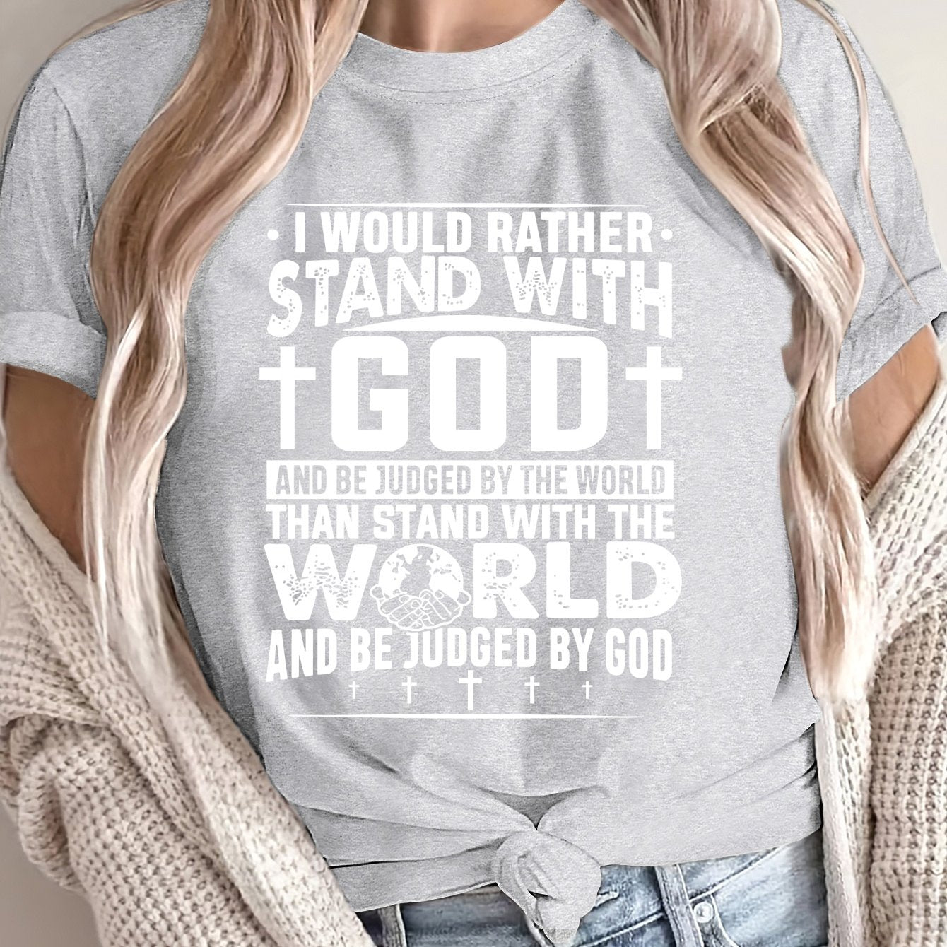 Women's Inspirational Judgment Short Sleeve Tee