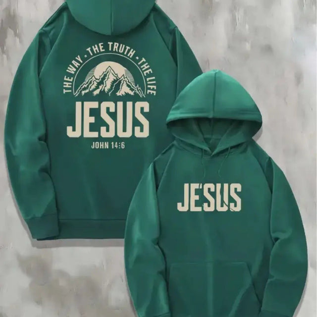 Unisex Oversized Jesus Graphic Hoodie