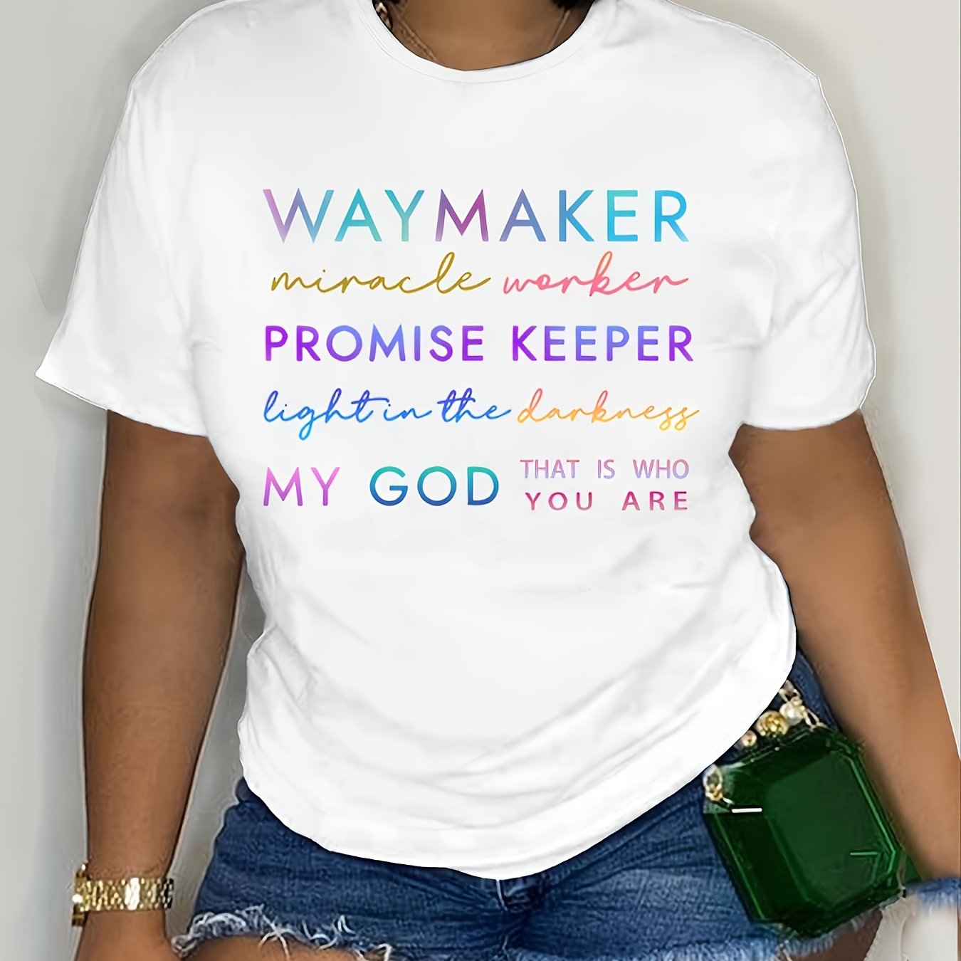 Women's "Waymaker Miracle Worker Promise Keeper" T-Shirt