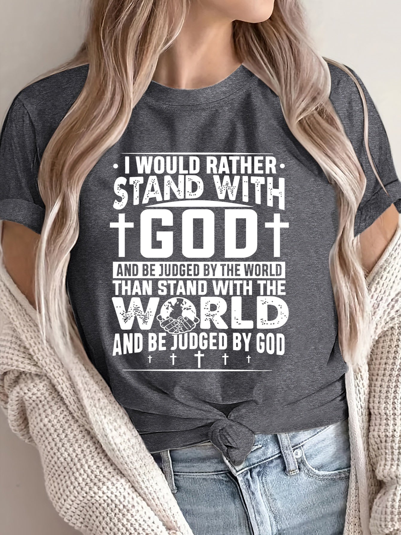 Women's Inspirational Judgment Short Sleeve Tee