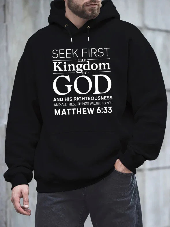 3D Matthew 6:33 Bible Verse Hoodie - God Cloth