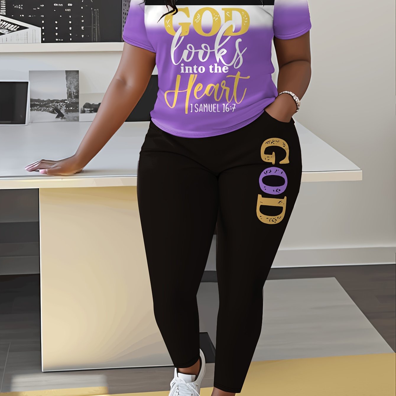 Christian Short Sleeve Pants Set
