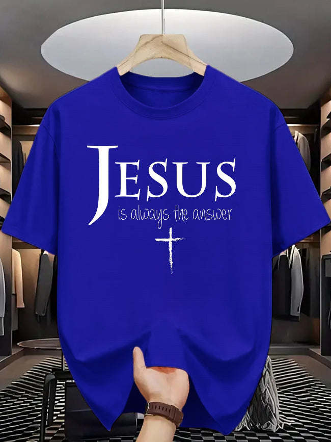 "Jesus is Always the Answer" Christian Graphic Tee