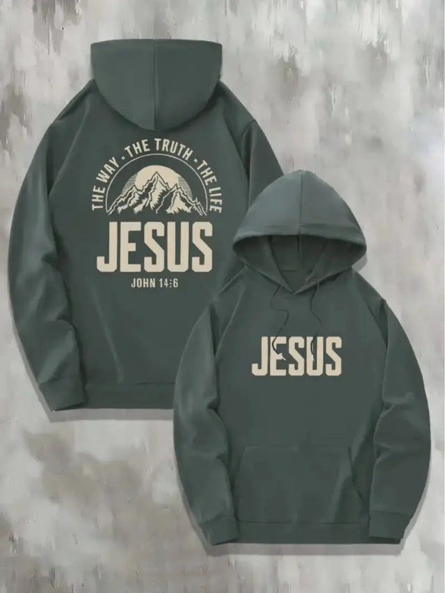 Unisex Oversized Jesus Graphic Hoodie