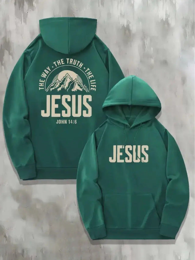 Unisex Oversized Jesus Graphic Hoodie