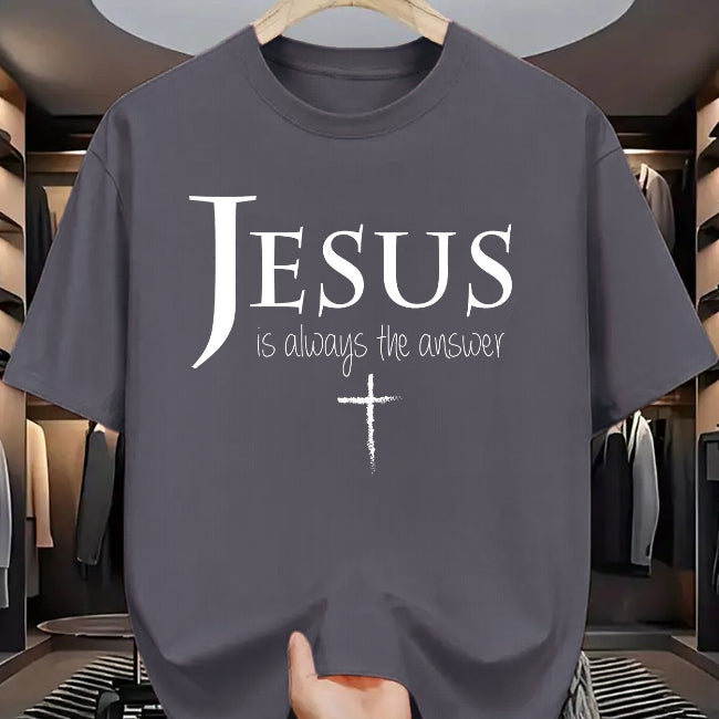 "Jesus is Always the Answer" Christian Graphic Tee