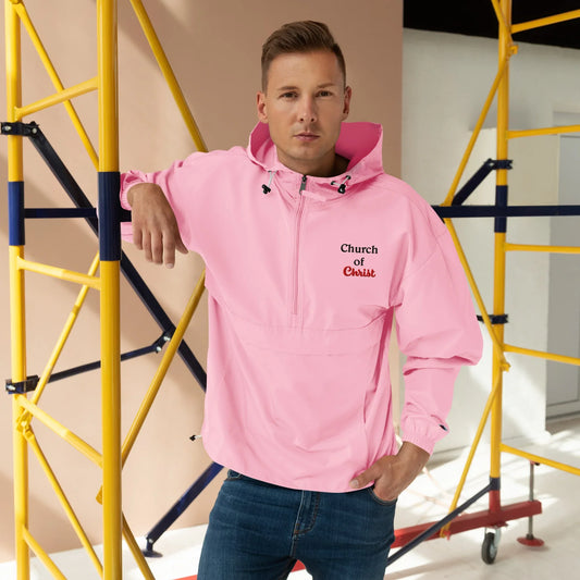 Embroidered Champion Packable Church of Christ Jacket - God Cloth