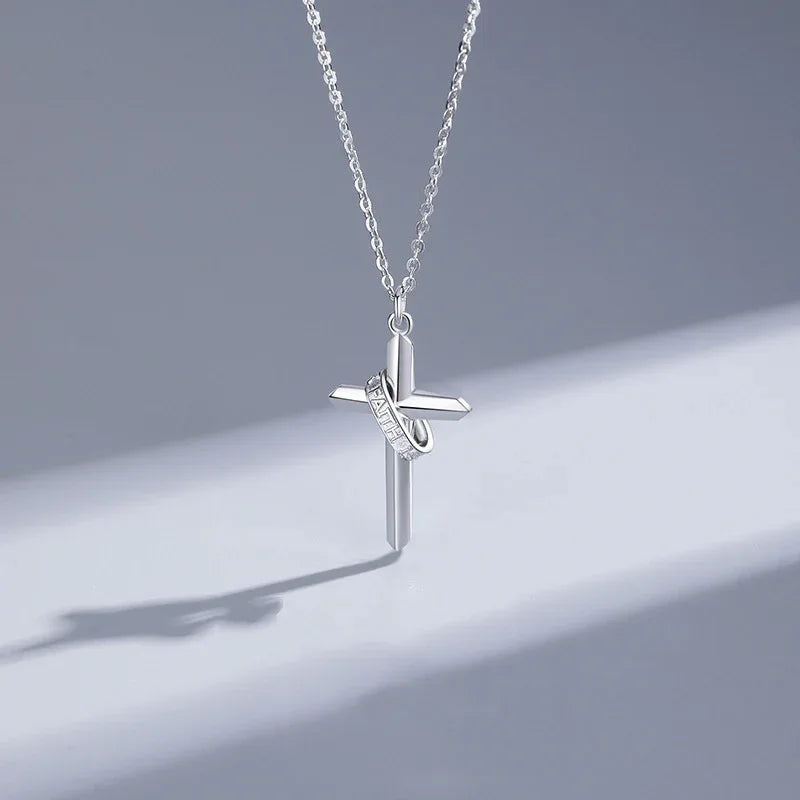 Faith Power Crown and Cross Necklace - God Cloth