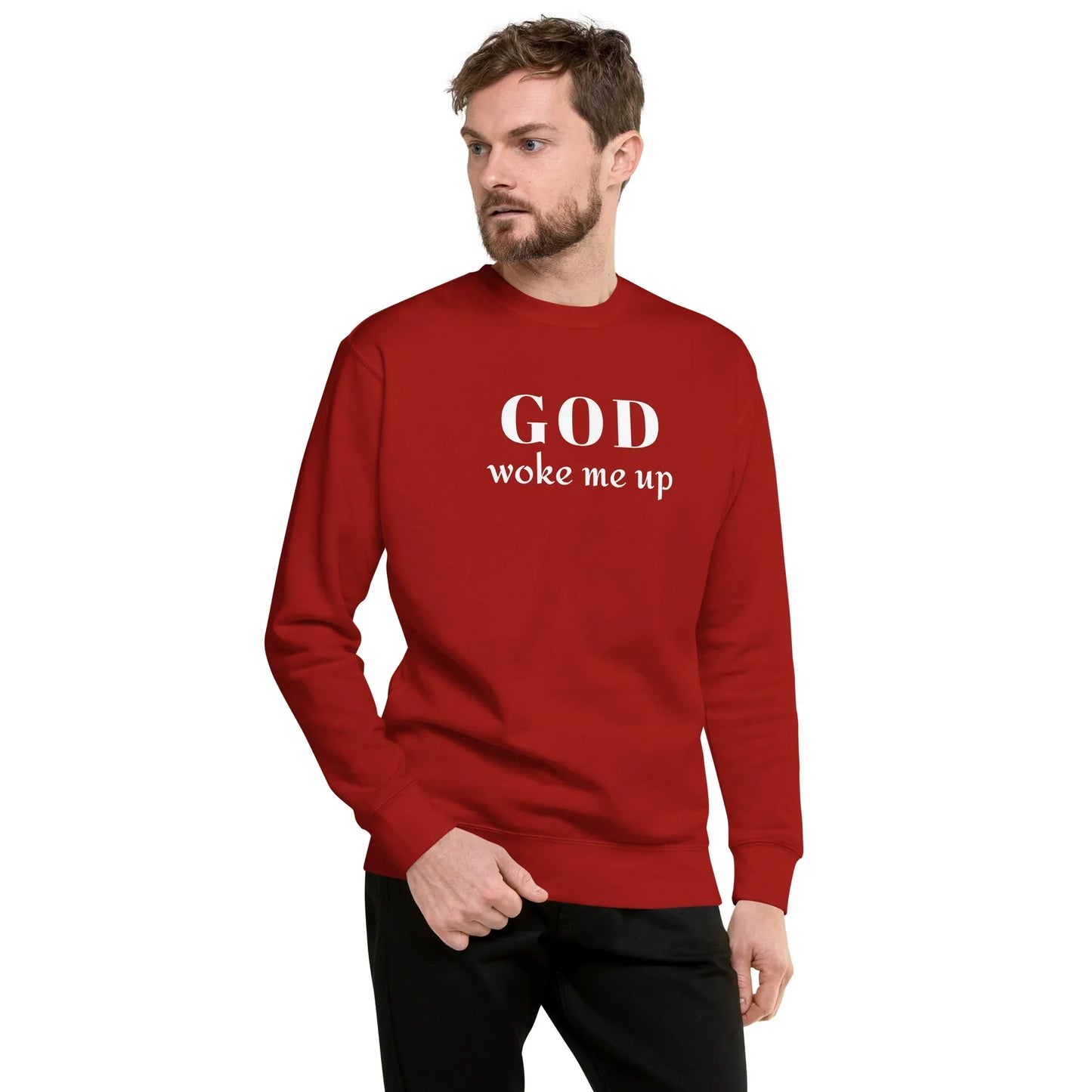 God Woke Me Sweatshirt - God Cloth