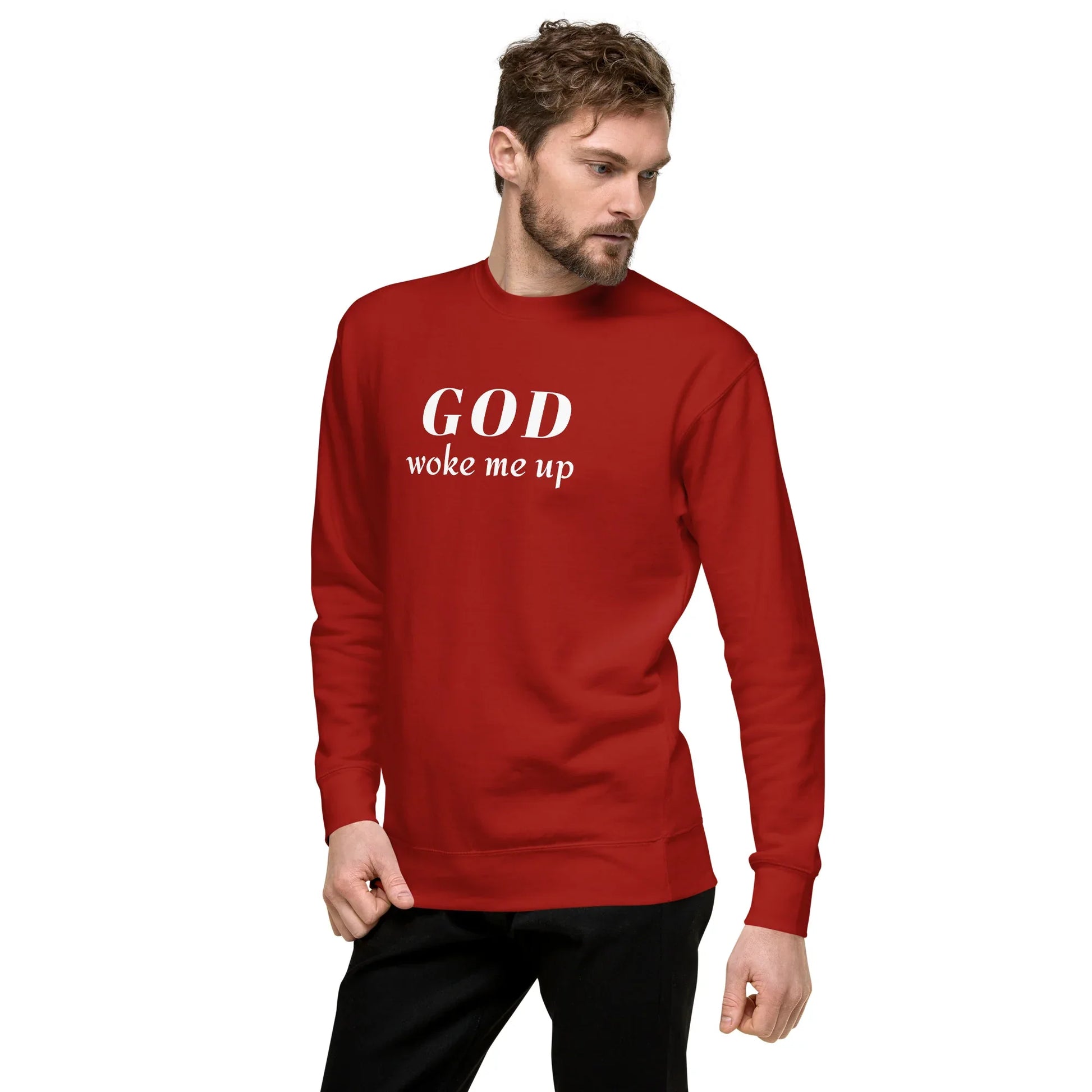 God Woke Me Sweatshirt - God Cloth