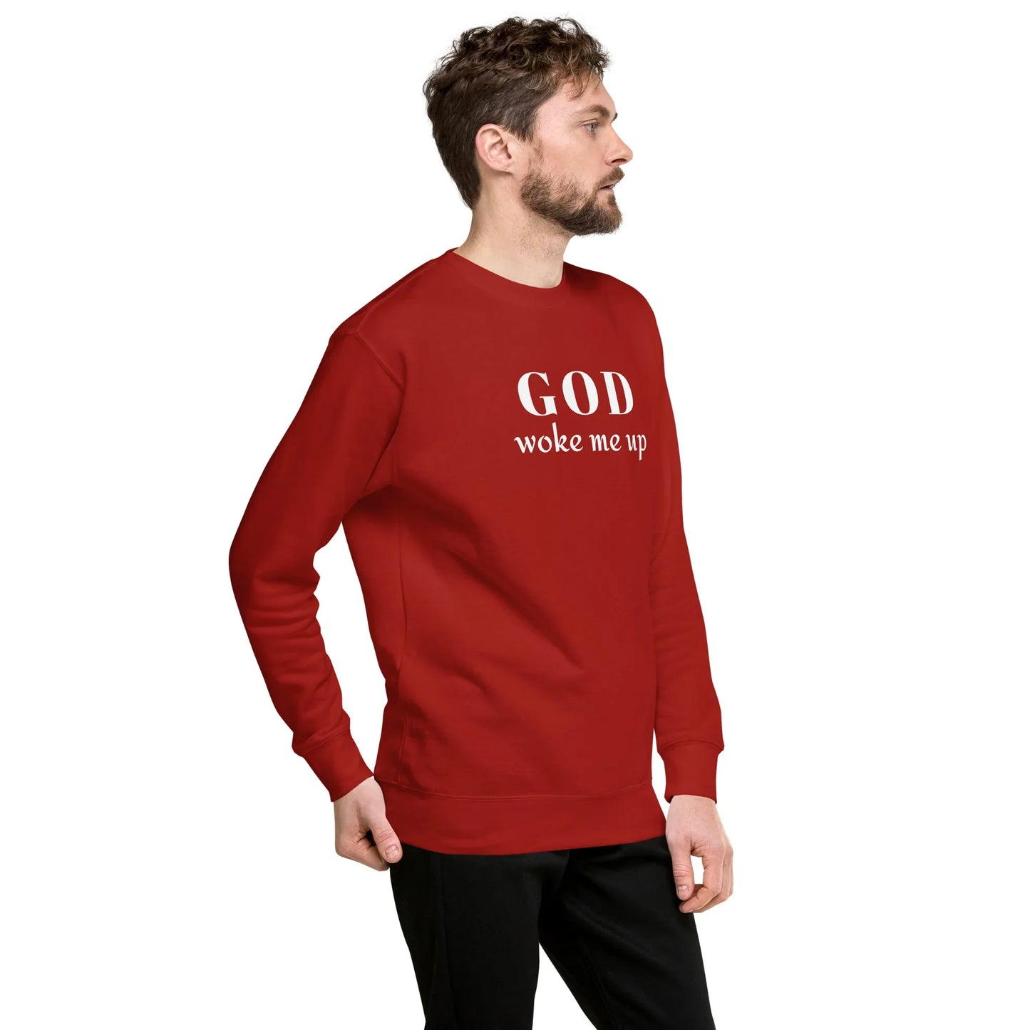 God Woke Me Sweatshirt - God Cloth