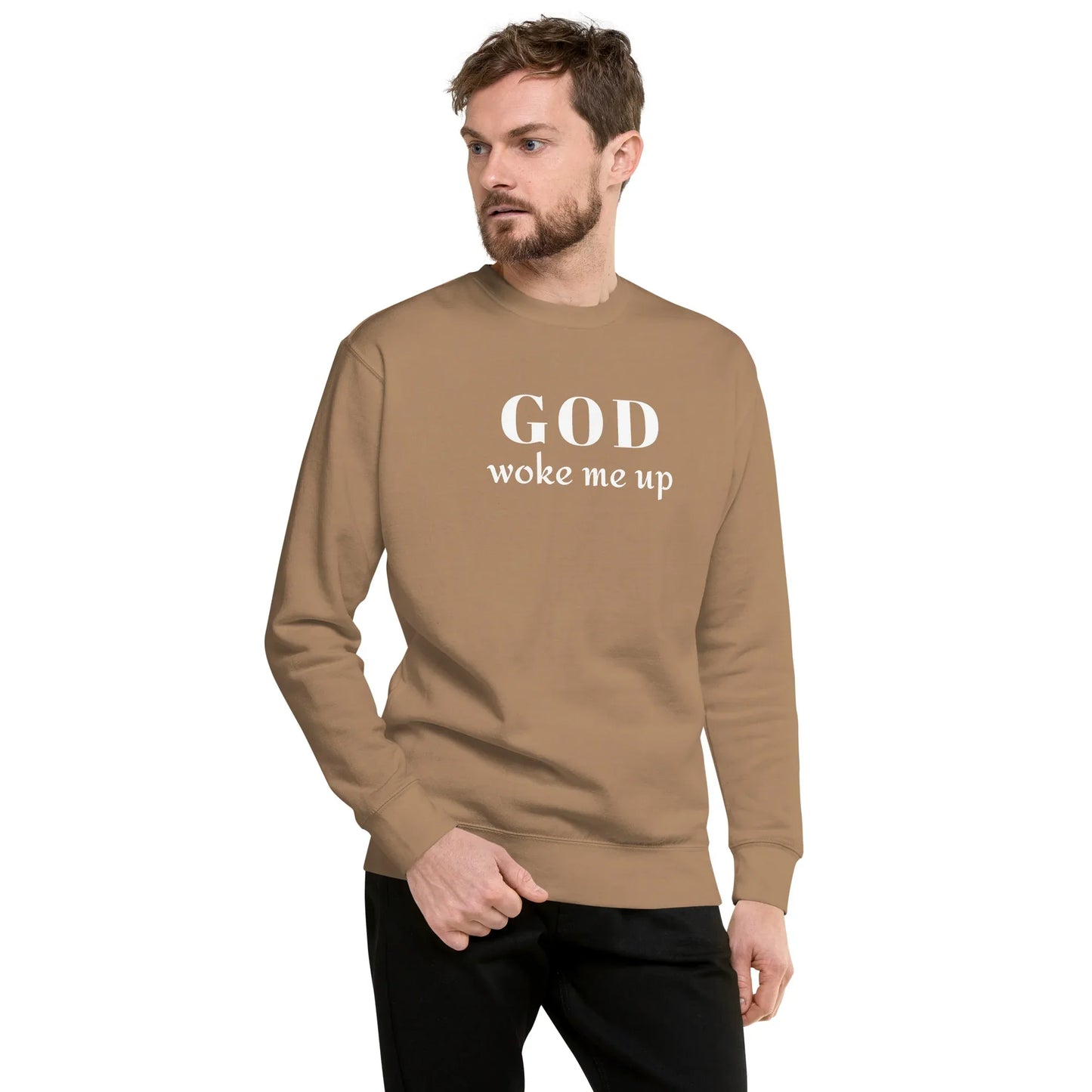 God Woke Me Sweatshirt - God Cloth