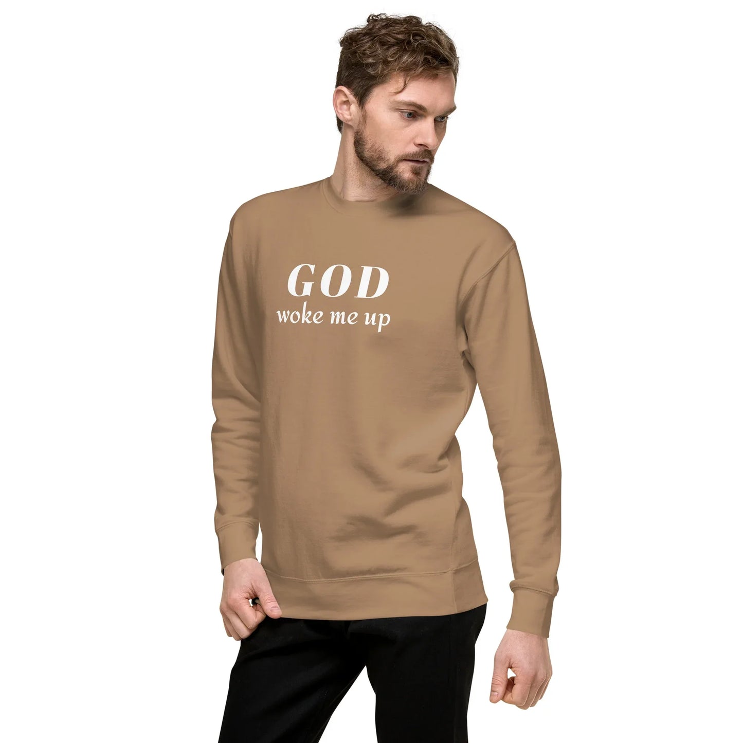 God Woke Me Sweatshirt - God Cloth