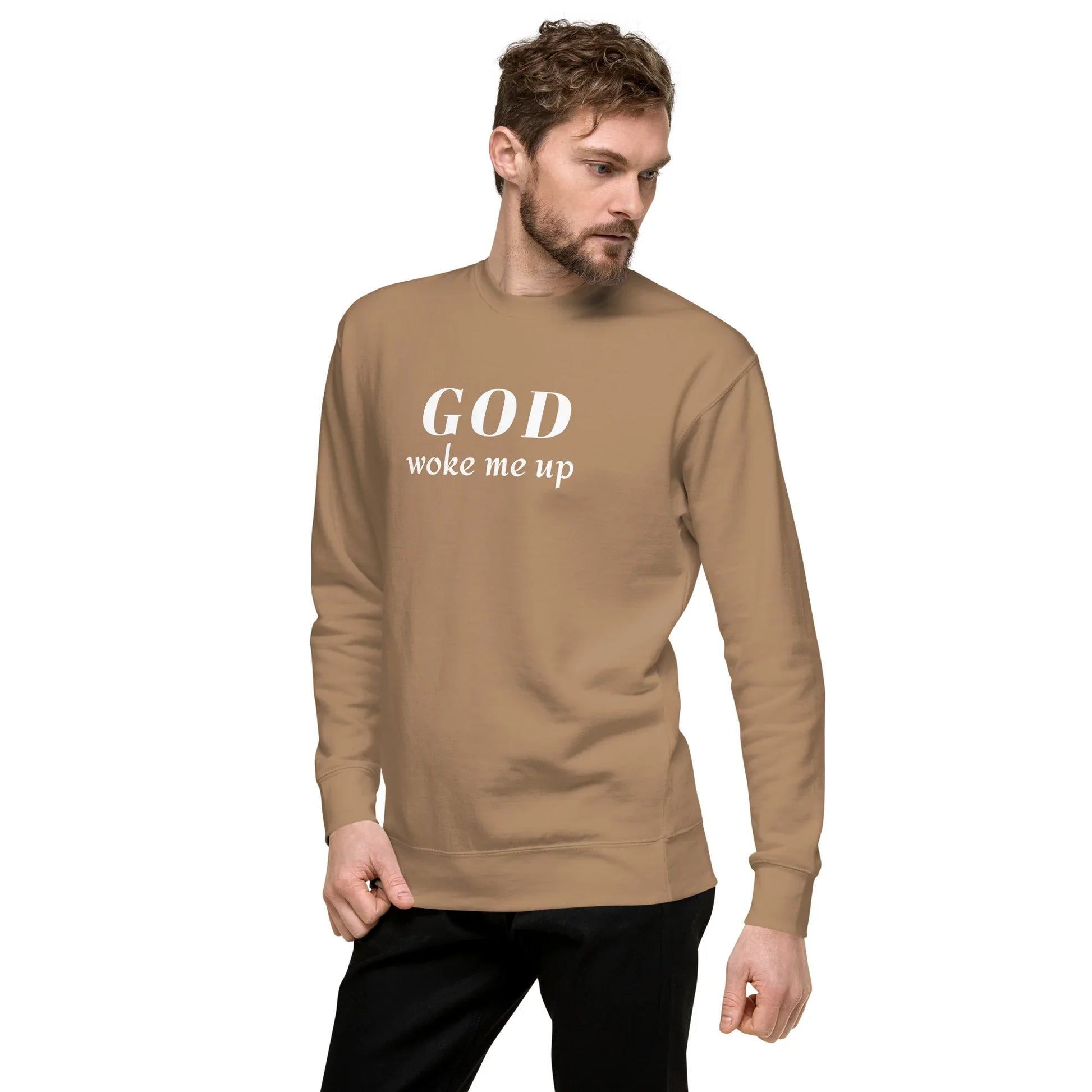 God Woke Me Sweatshirt - God Cloth