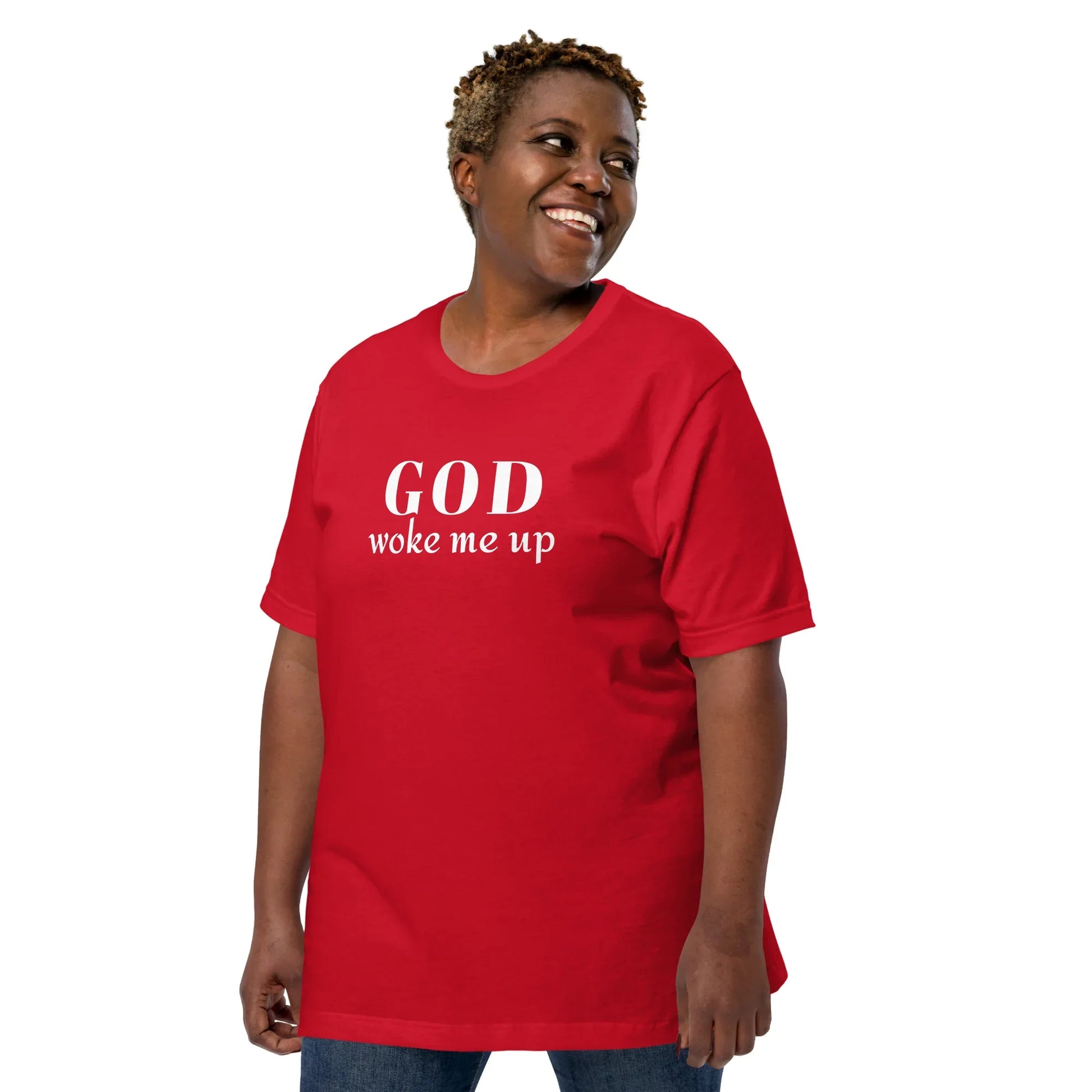 God Woke Me Unisex t-shirt - God Cloth